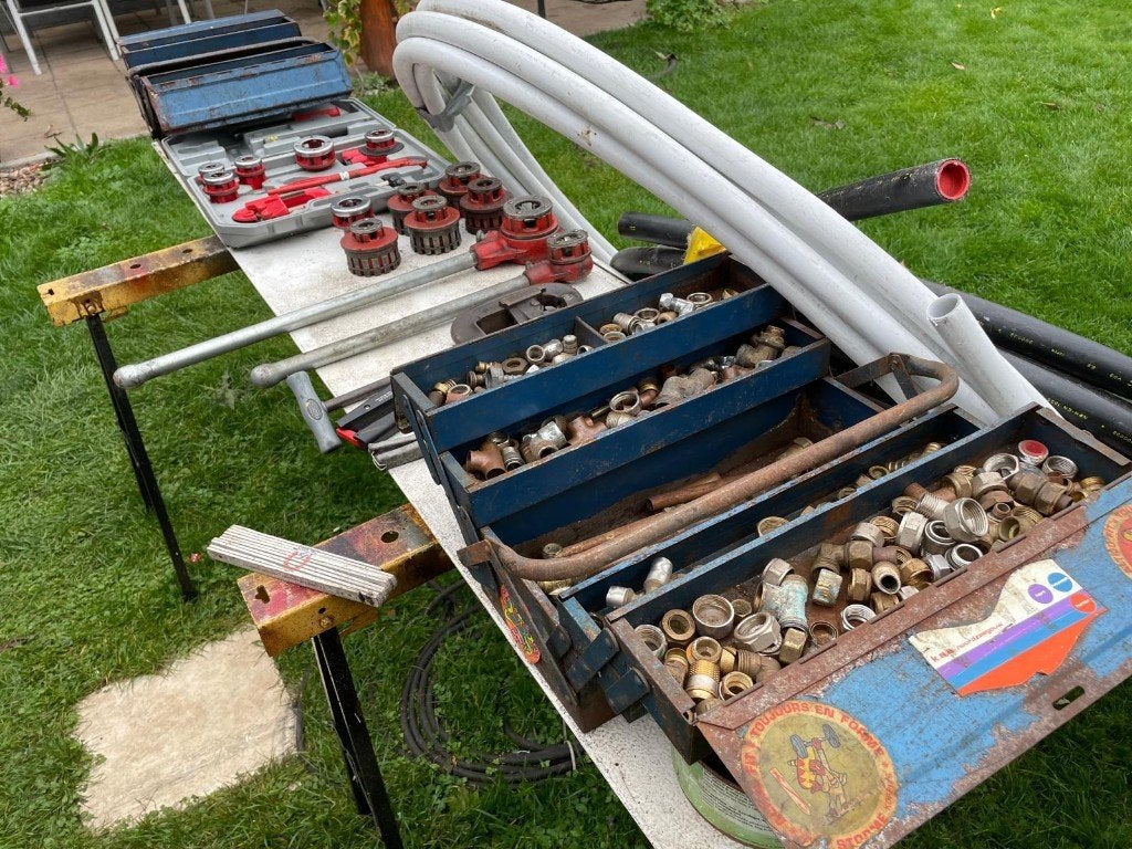 Garage opruim materiaal, Bricolage & Construction, Boîtes à outils, Enlèvement, Utilisé