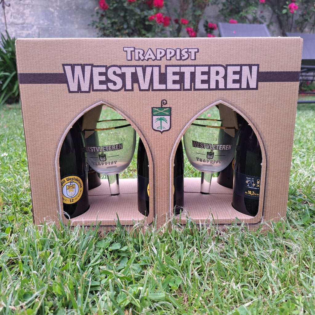 Coffret collector 6 bières Westvleteren 12 + 2 verres 15 cl, Collections, Enlèvement, Neuf, Bouteille(s), Autres marques