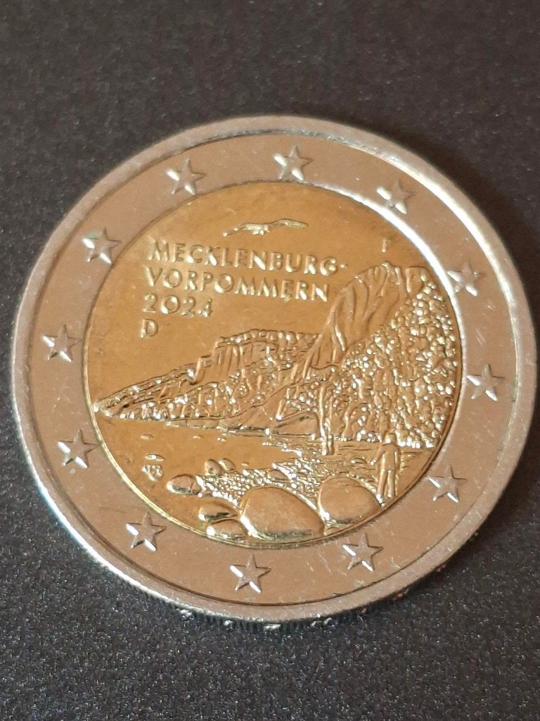 2024 F Allemagne 2 euros MecklembourgPoméranieOcc Stuttgart, Envoi, Allemagne, 2 euros, Monnaie en vrac