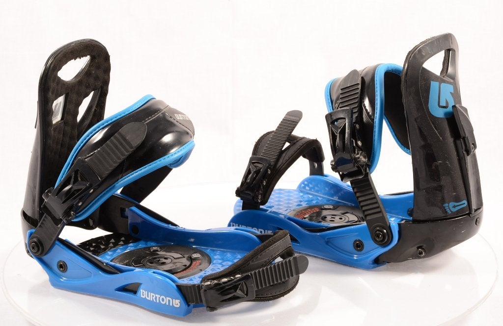 S snowboard bindingen BURTON PROGRESSION BLACK/blue, Sports & Fitness, Envoi, Utilisé, Fixations