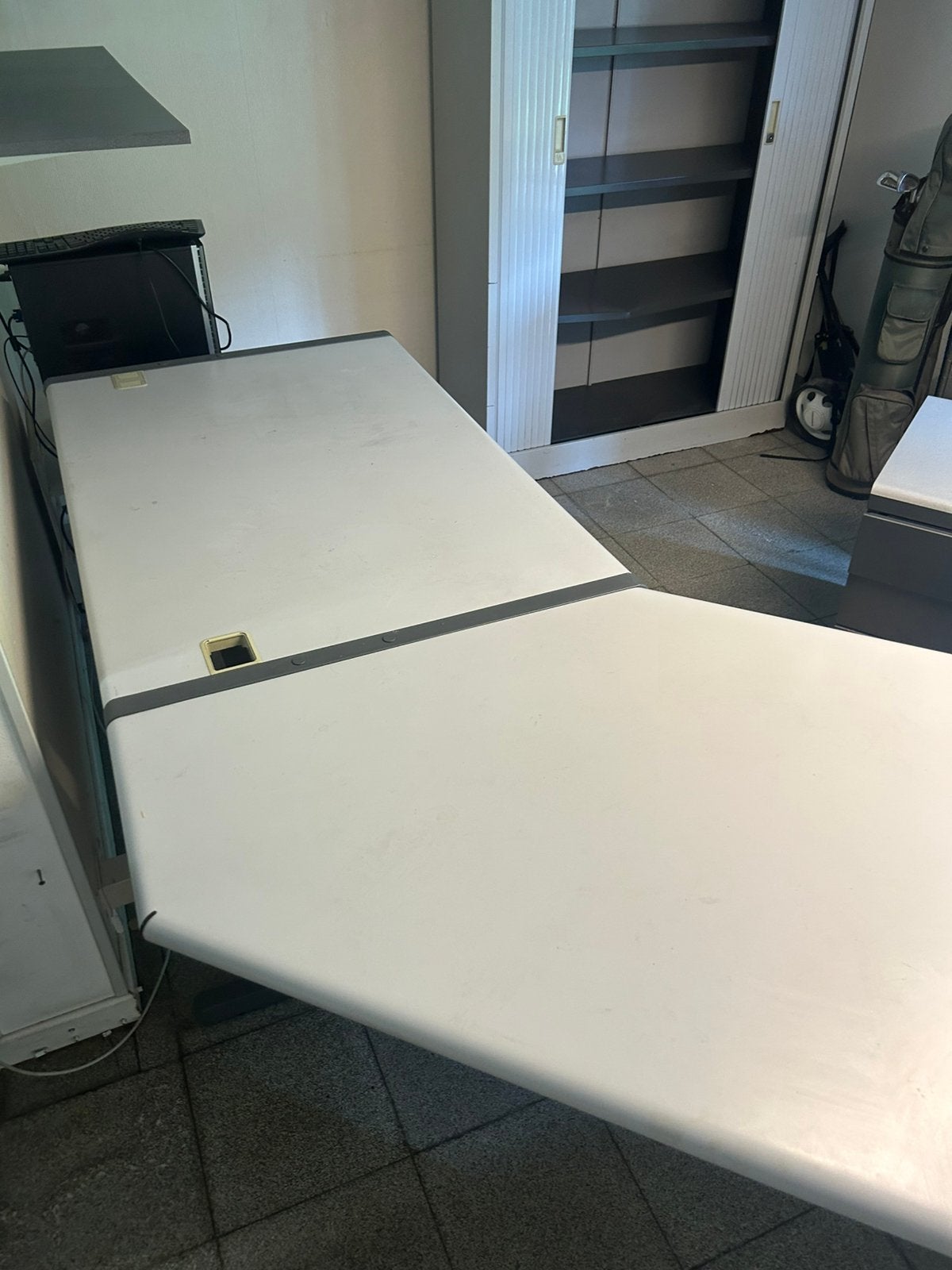 Bureau de de 2,3m sur 2,3m, 230 cm, Métal, Bureau duo, 200 cm