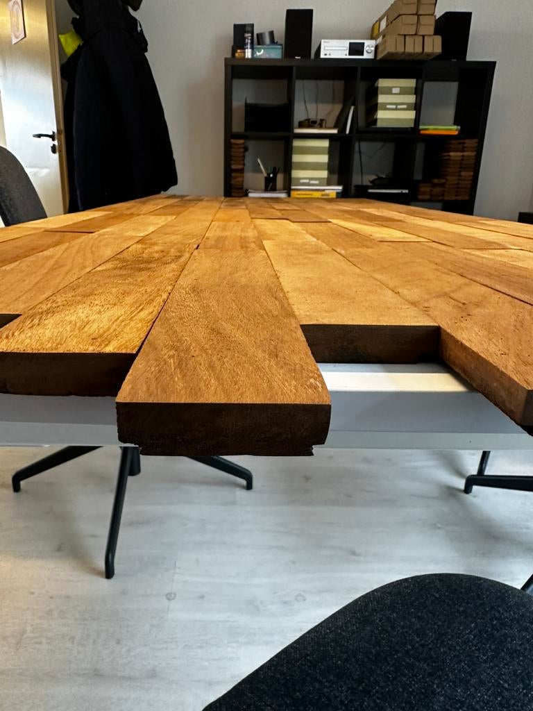 Massieve parket 7,5cm x 40cm x 2cm dikte, Ophalen, Zo goed als nieuw