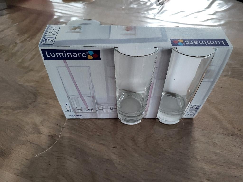 Luminarc islande longdrink glazen, Verzamelen, Ophalen, Nieuw, Overige typen