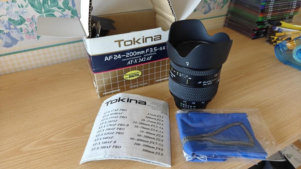 TOKINA AF24-200 f. 3,5-5,6 objectief, Ophalen, Zo goed als nieuw, Overige typen, Zoom