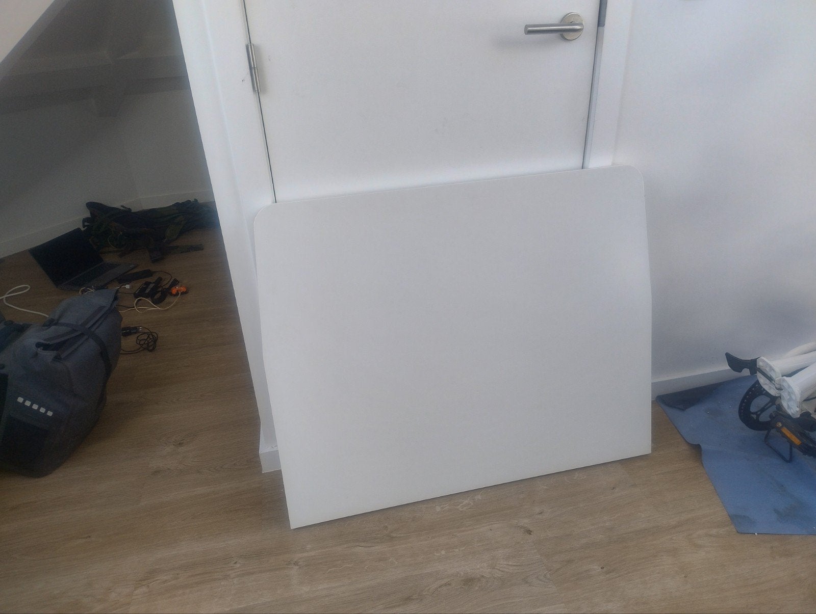 Eenpersoonsbed Ikea Aksvoll, Huis en Inrichting, Ophalen, Gebruikt, Eenpersoons, Wit