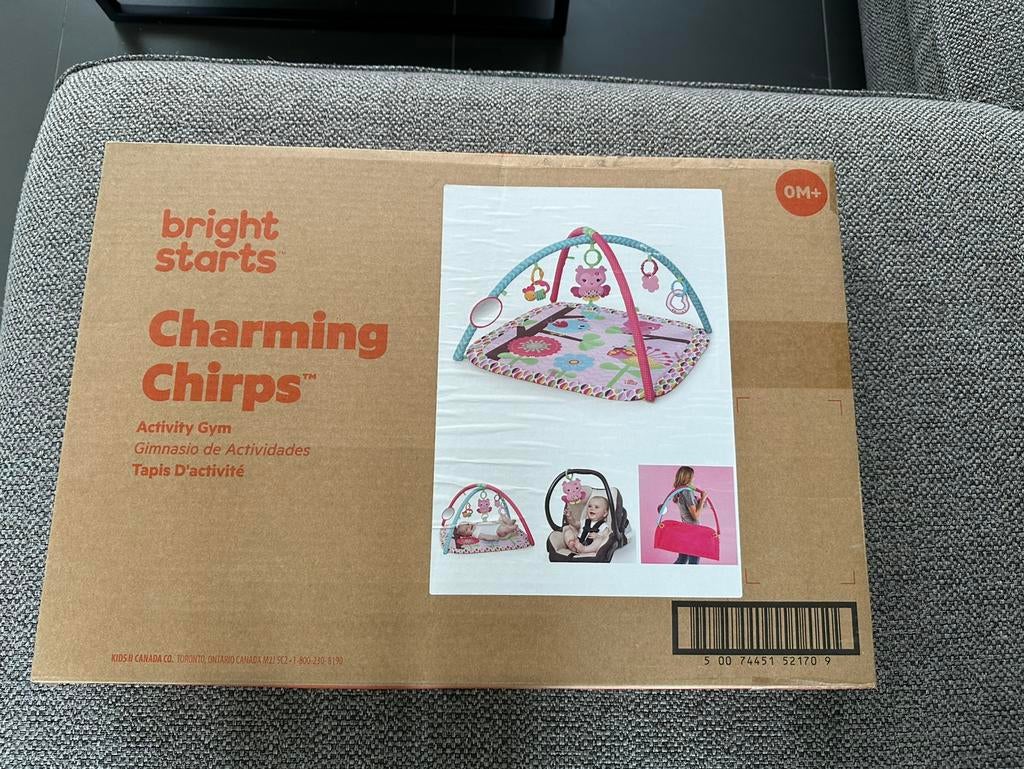 Bright Starts charming chirps activity gym, Kinderen en Baby's, Speelgoed | Babyspeelgoed, Nieuw, Babygym, Ophalen of Verzenden