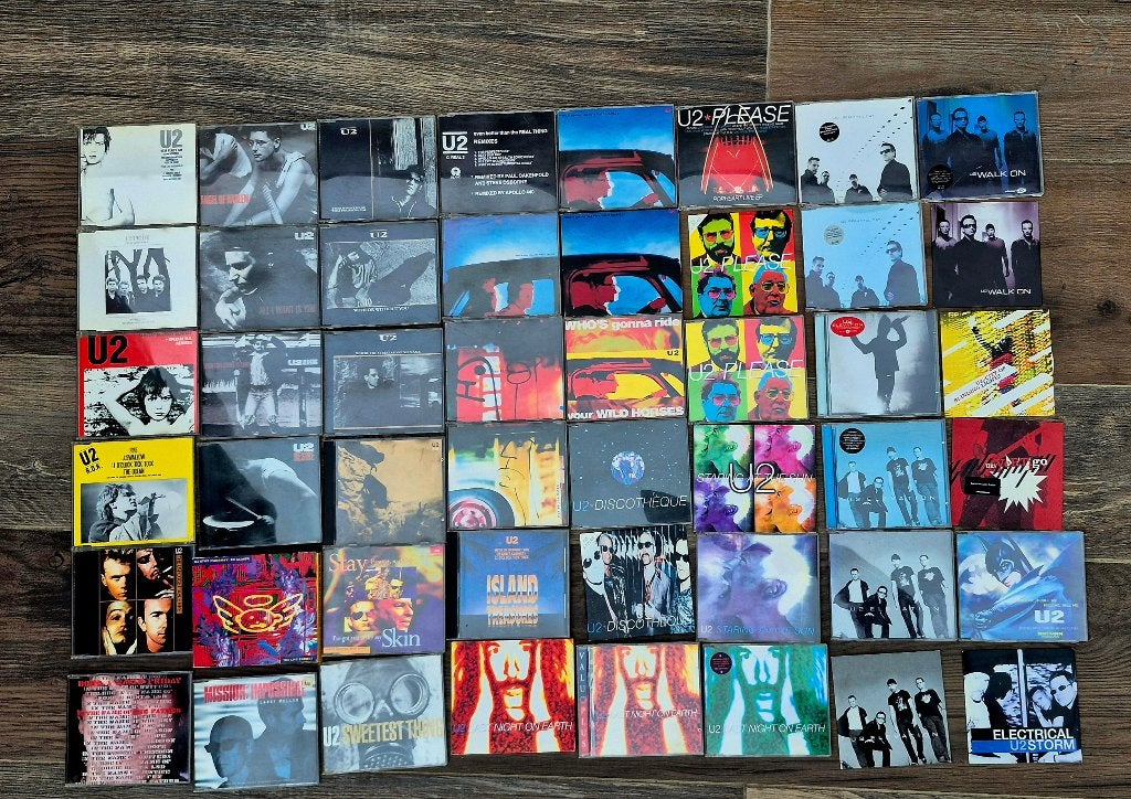 U2 maxi singles +/- 50 stuks, CD & DVD, Enlèvement ou Envoi, Utilisé, Pop rock, Single