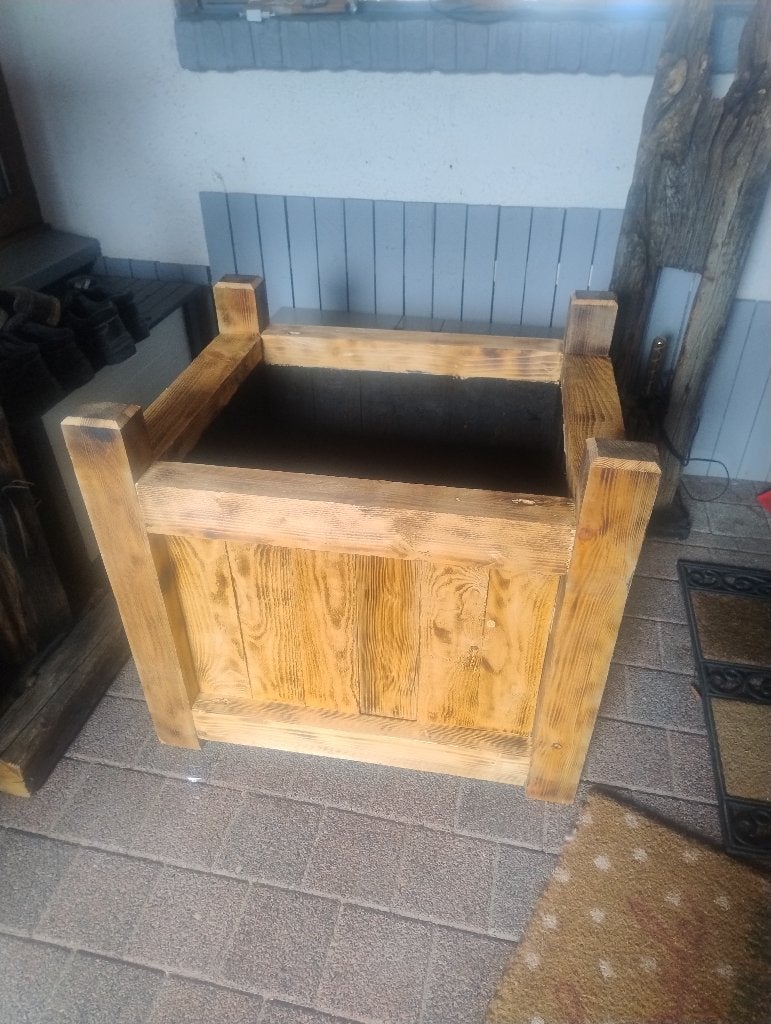 Houten bloembak, Tuin en Terras, Ophalen, Nieuw, Binnen, 60 tot 100 cm
