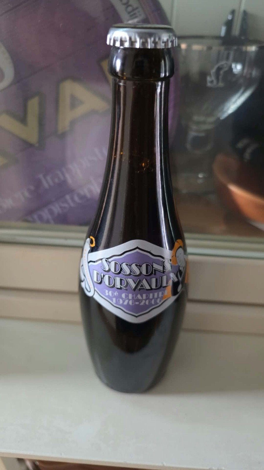 Bouteille Sosson sérigraphiée Orval, Enlèvement ou Envoi, Neuf, Verre