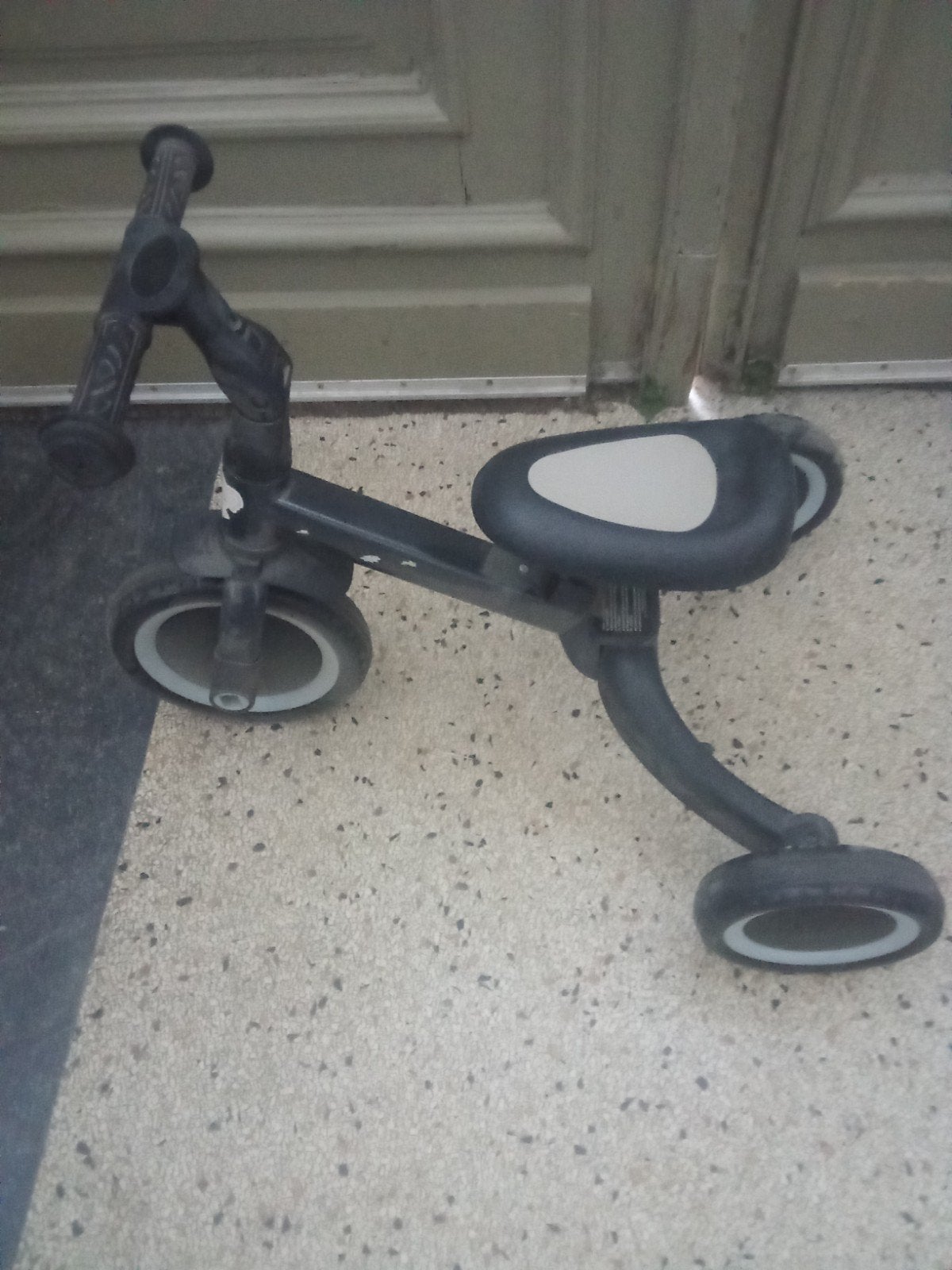 Meegroei loopfietsje, Ophalen