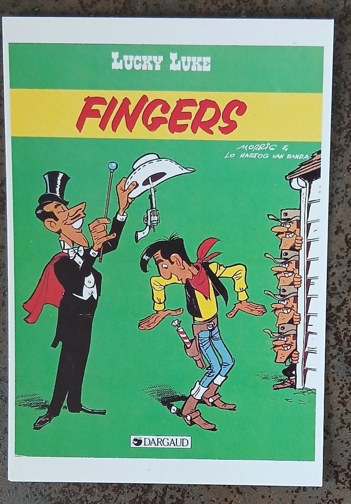 Carte postale : Morris - Lucky Luke - Fingers - édition Arno, Verzamelen, Ophalen