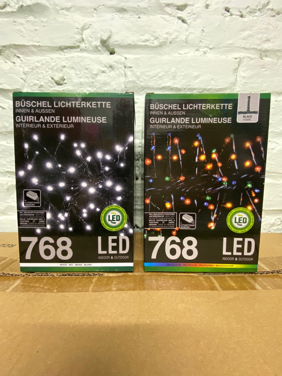 Guirlande lumineuse de Noël 768 LED – intérieur/extérieur, Ophalen of Verzenden, Nieuw