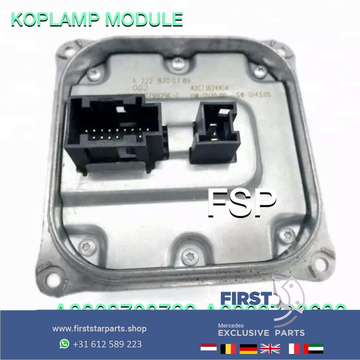 A2228700789 Mercedes LED Koplampmodule W205 W212 W222 W166 W, Gebruikt, -, Ophalen of Verzenden, -