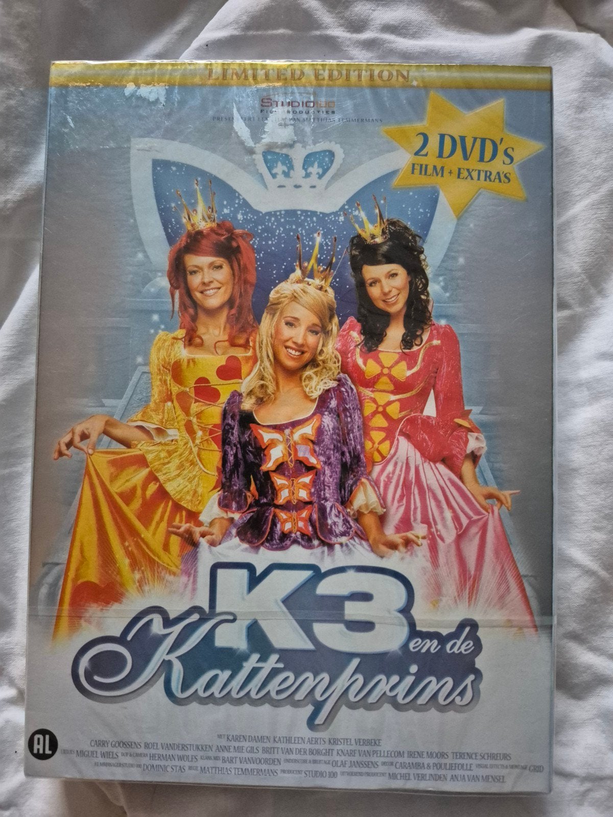 Gesealde dubbel dvd "K3 en de kattenprins" van K3 originals, Cd's en Dvd's, Ophalen of Verzenden, Nieuw in verpakking