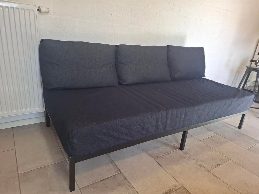 Fauteuil / logeerbed, Ophalen, Zo goed als nieuw, Blauw