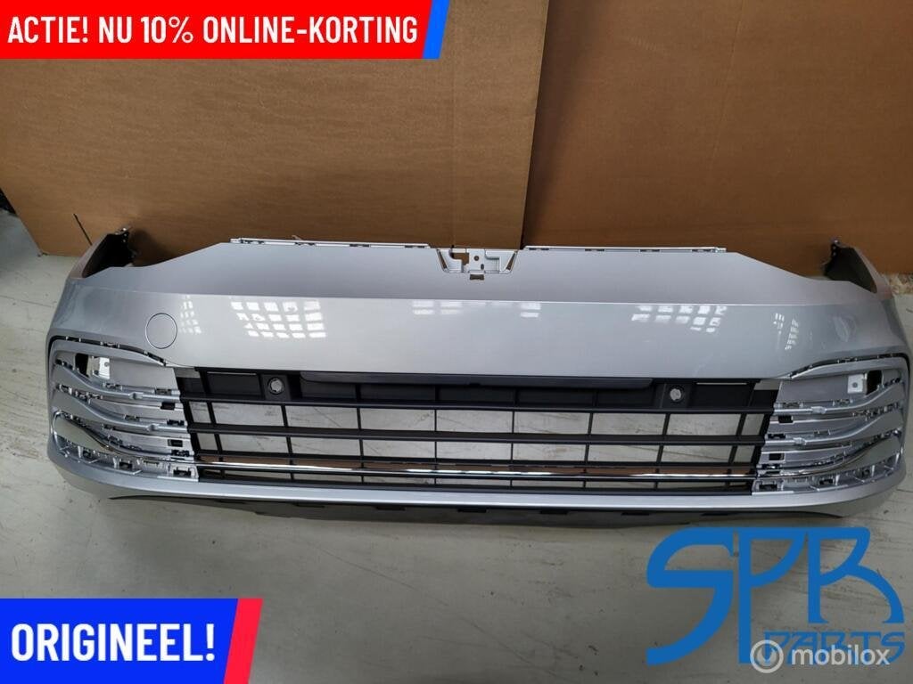 Voorbumper Golf 8 VIII STYLE 5H0807221J GRILL CHROOM SPOILER, Nieuw, Ophalen of Verzenden, Bumper, Volkswagen
