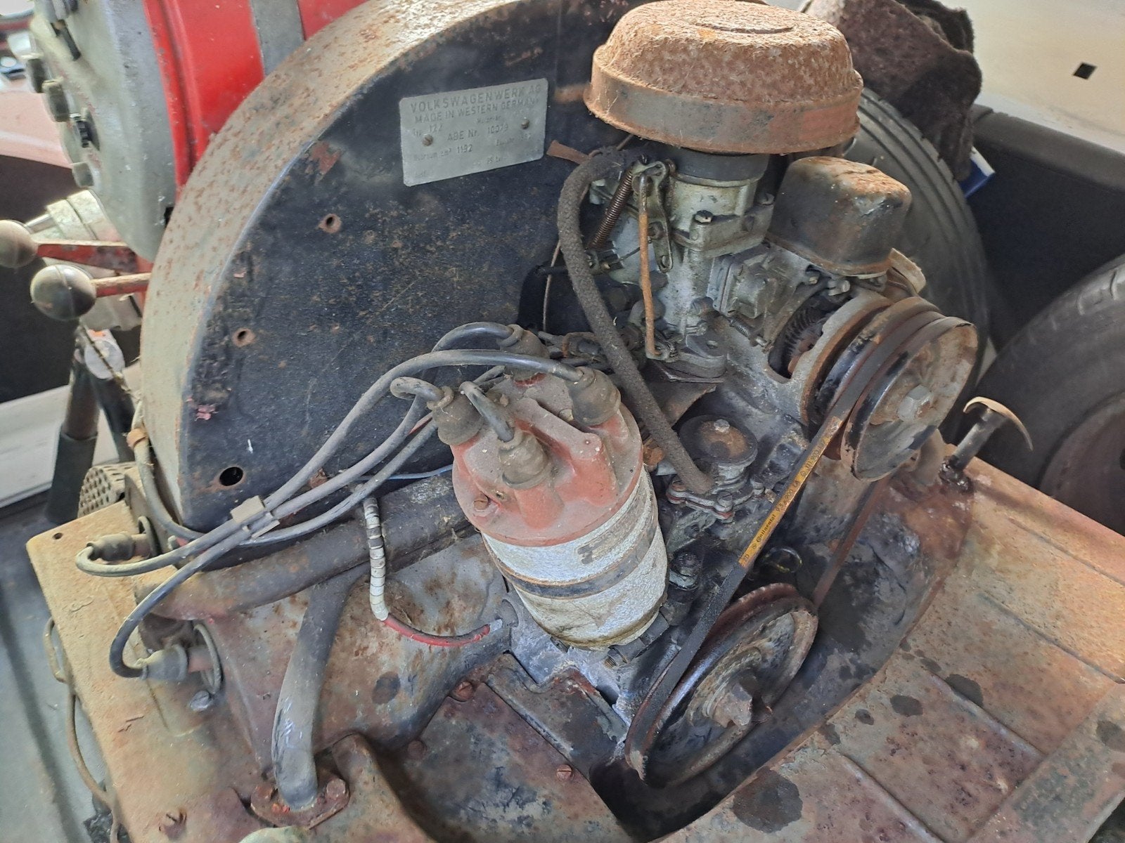 volkswagen 1200motor 1962 38uren gedraaid, Auto-onderdelen, Motor en Toebehoren, Ophalen, Gebruikt, Volkswagen