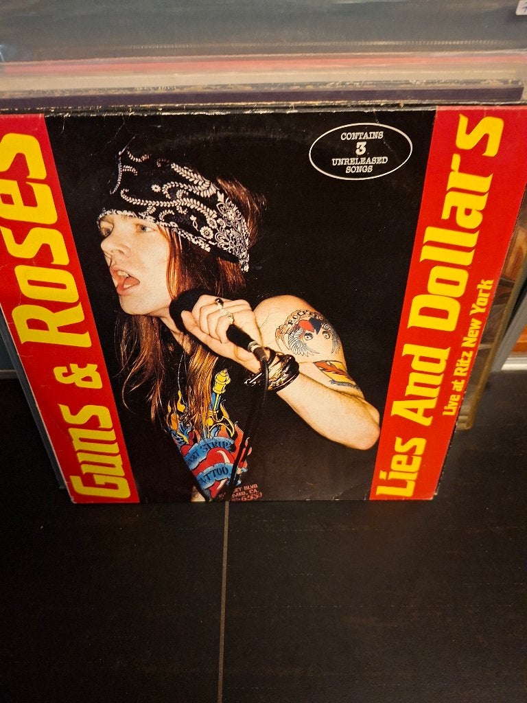 lp - guns n roses - lies and dollars - 2lp - vak 1, Cd's en Dvd's, Vinyl | Hardrock en Metal, LP, Gebruikt, Dubbel-LP, Hardrock