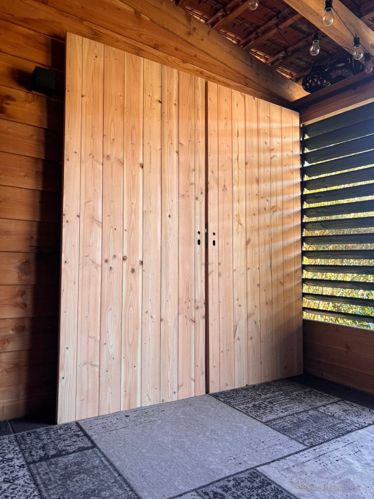 buitendeur/poortdeur/douglas/kozijnen OP MAAT, Jardin & Terrasse, Portes de jardin, Enlèvement ou Envoi, Bois