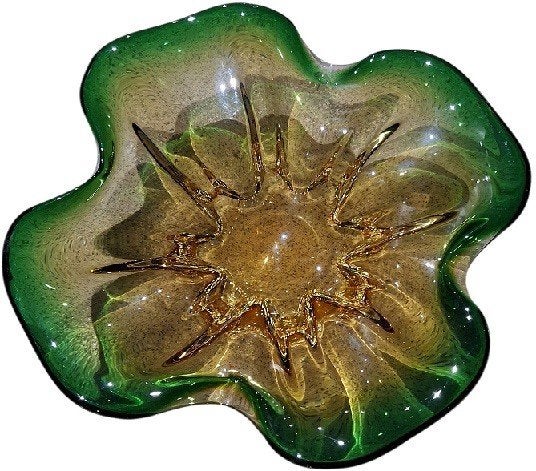 Murano vintage glazen schaal., Ophalen of Verzenden