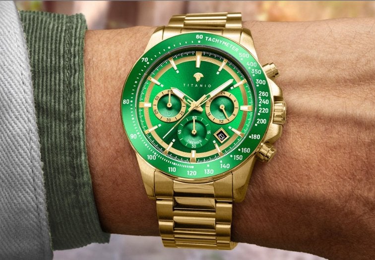 Herenhorloge Titanio Tiberius nieuw, Overige merken, Staal, Staal, Polshorloge