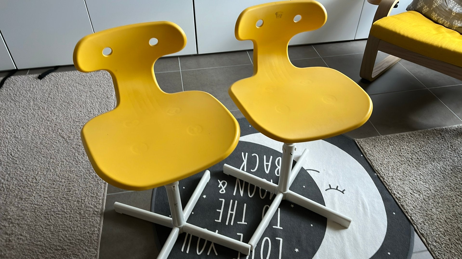 Bureaustoelen kinderen, Huis en Inrichting, Ophalen, Gebruikt, Geel, Bureaustoel