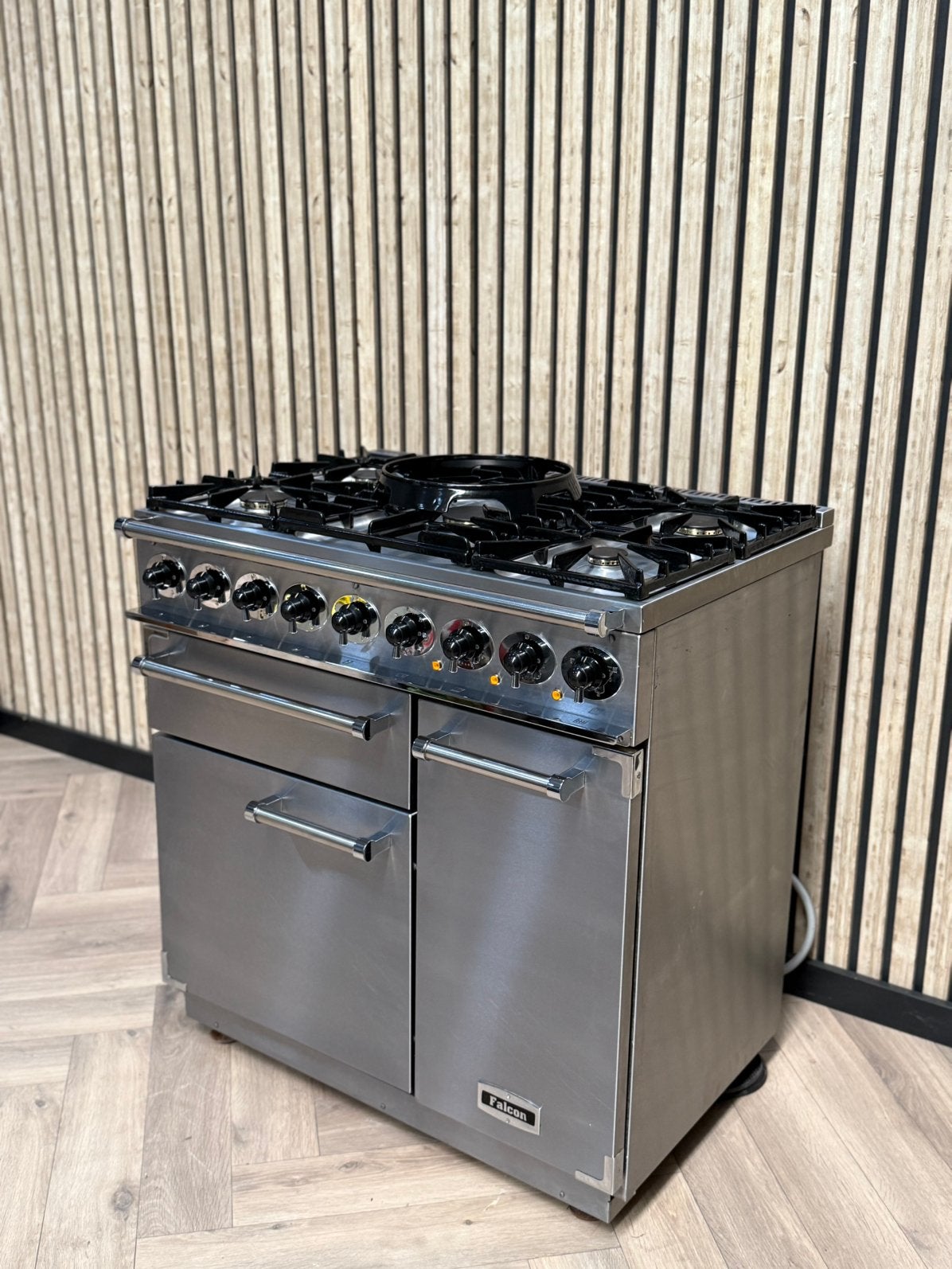 Fours à gaz Falco Inox 90cm Fours électriques + Four à pizza, Electroménager, Enlèvement ou Envoi, Gril, Gaz