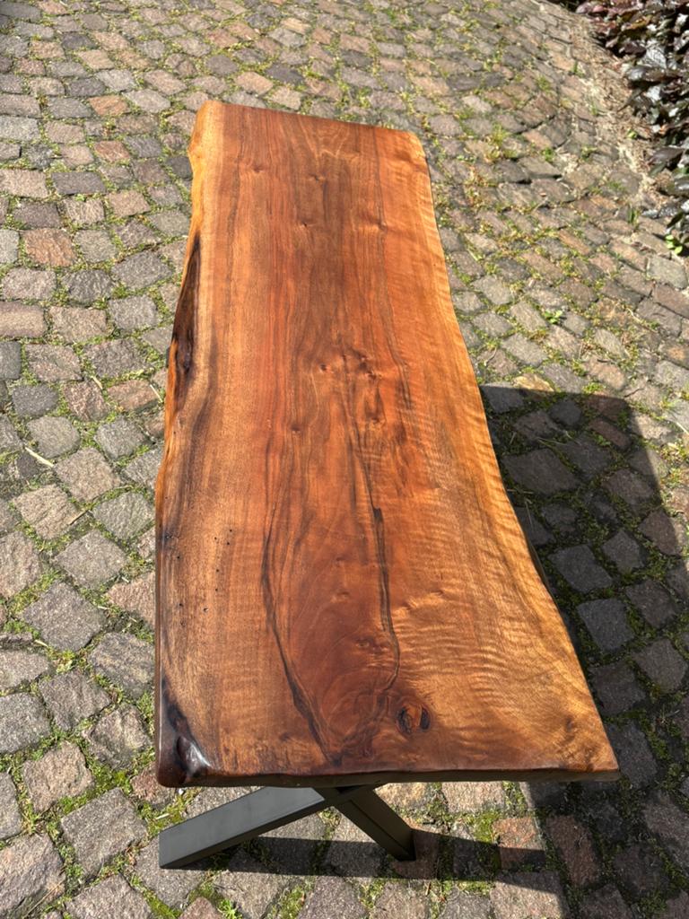 Handgemaakte salontafel uit massief eikenhout, Ophalen, Minder dan 50 cm, 50 tot 100 cm, Eikenhout