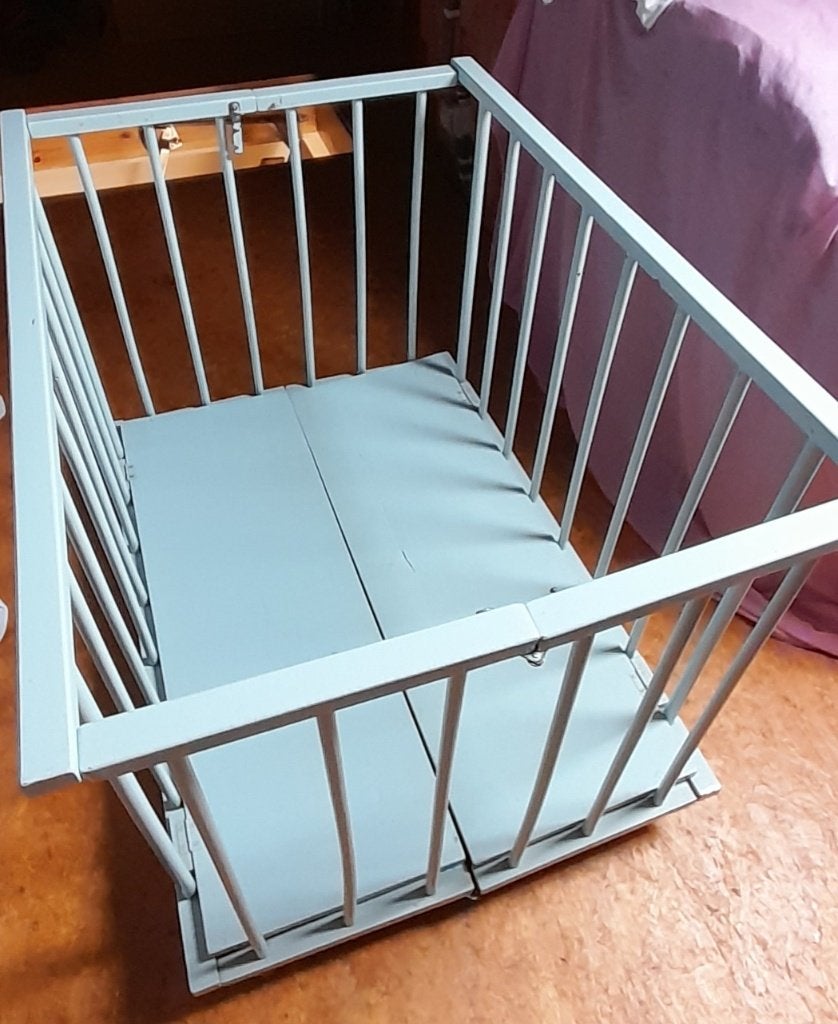 Retro babypark, Ophalen, Gebruikt, Rechthoekig