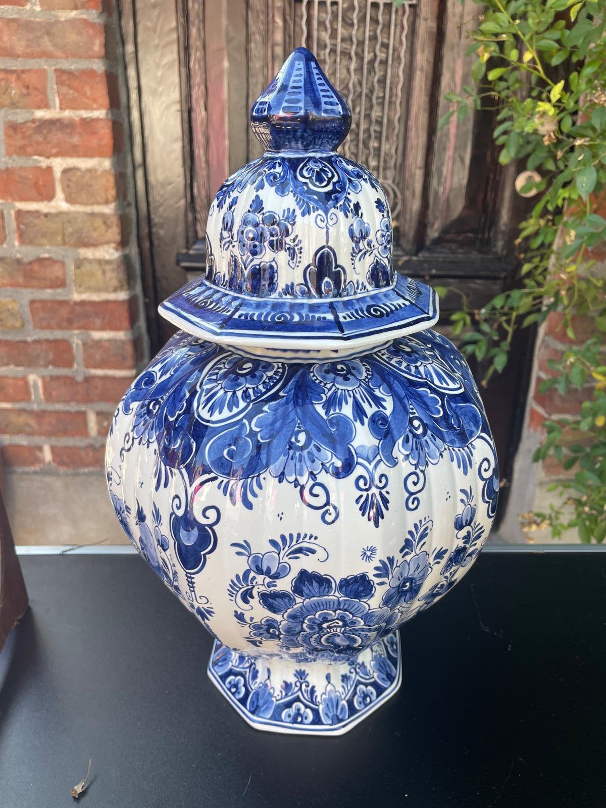 Dekselvaas in Dhelfts blauw, Antiek en Kunst, Ophalen