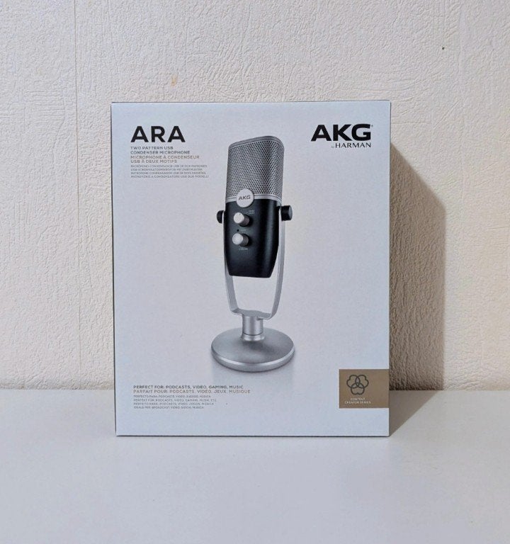 Microphone USB AKG Ara (comme neuf dans sa boîte) - Podcasts, Enlèvement ou Envoi, Neuf, Micro studio, Sans fil