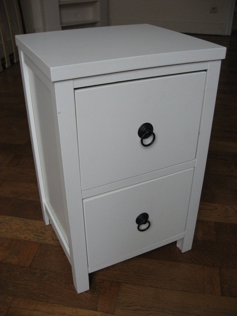 Table de chevet / commode 2 tiroirs, Ophalen, Gebruikt, Minder dan 45 cm, Minder dan 55 cm