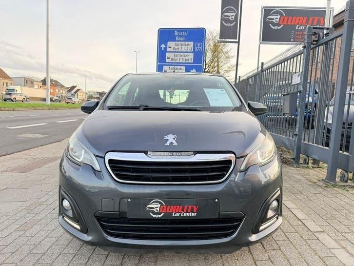 Peugeot 108 Active 2015 1.2i 099000km Airco 5deurs Euro6b, Voorwielaandrijving, Stof, Euro 6, 1198 cc