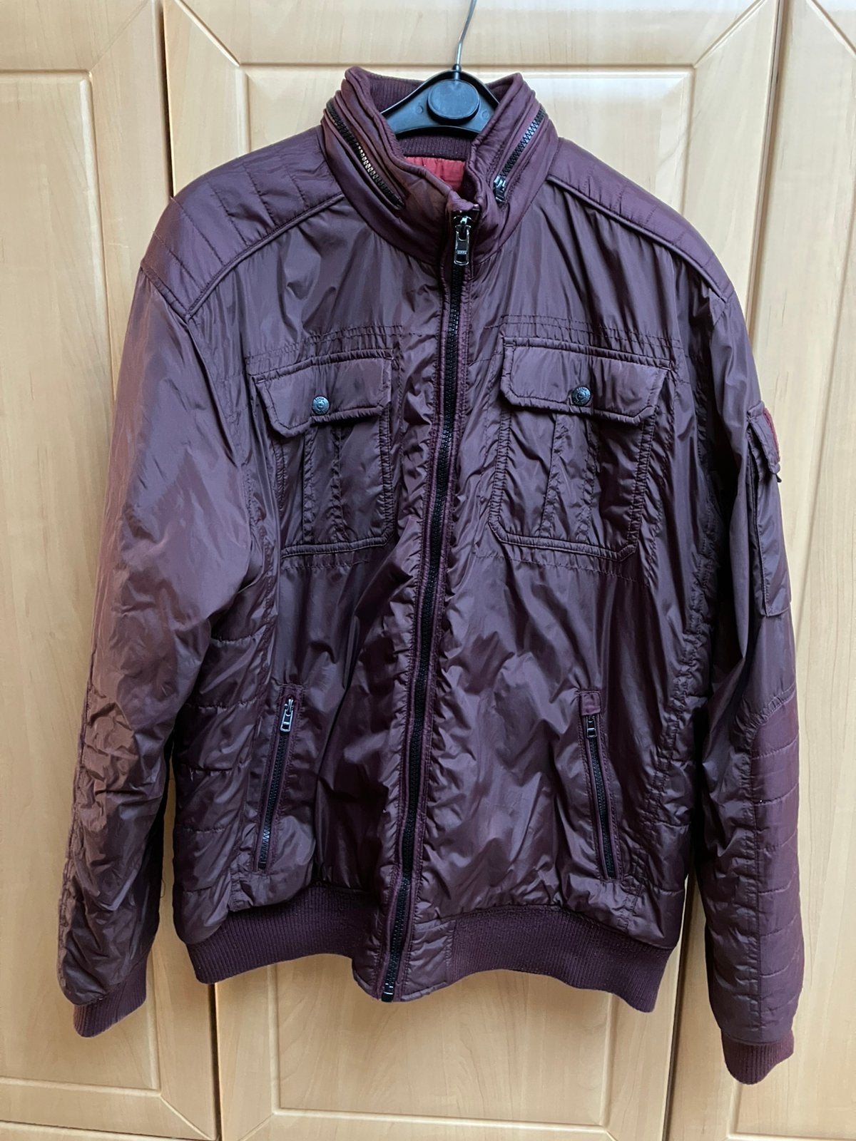 Garcia jeans bordeauxrood herenjack maat XXL, Ophalen, Zo goed als nieuw