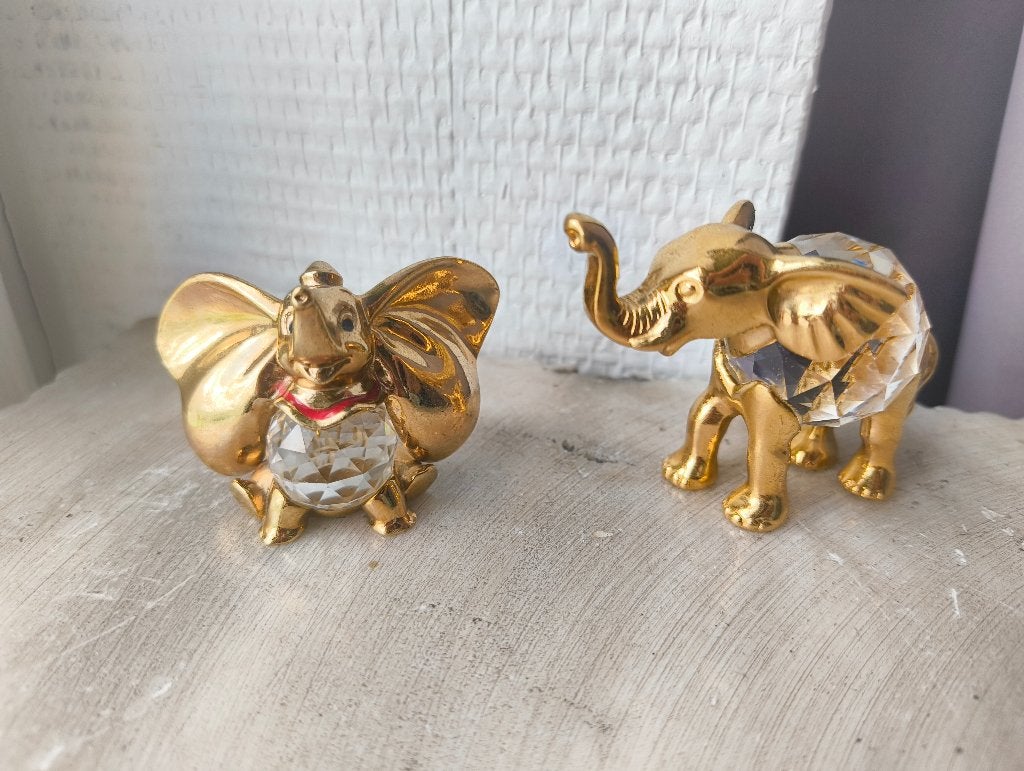 2 éléphants en cristal vintage (Swarovski et Disney Dumbo), Enlèvement