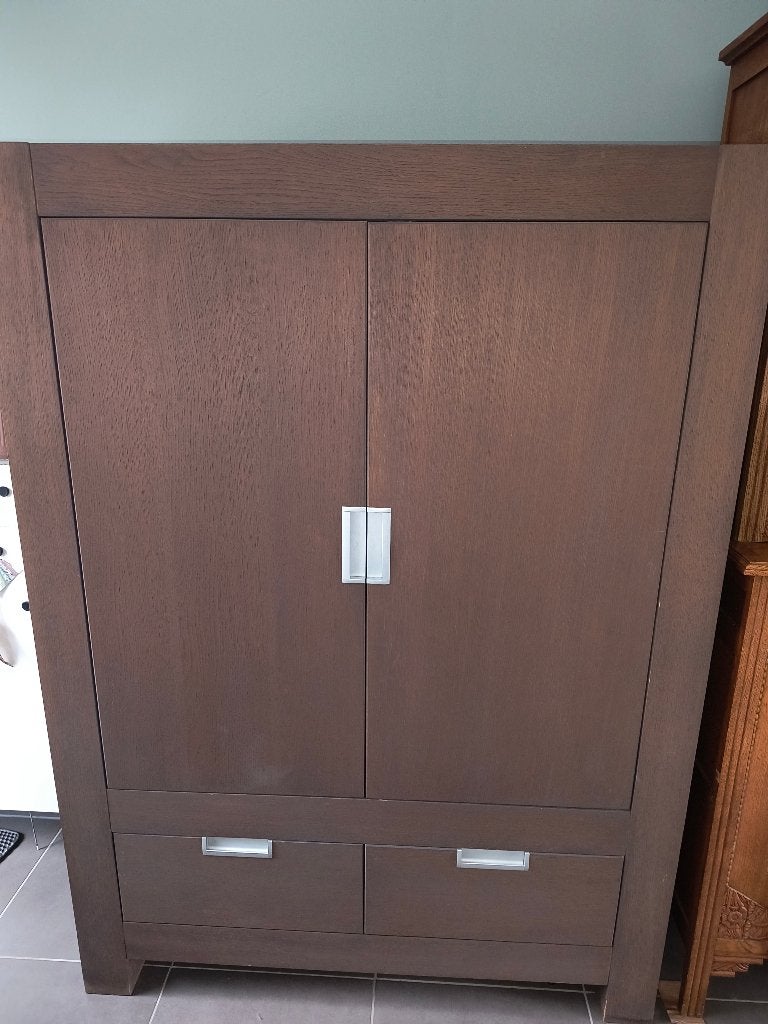Zeer stevige boekenkast en barkast, ook apart te koop!, Ophalen, Gebruikt, Met lade(s), Minder dan 150 cm