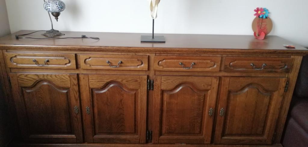 Eiken Dressoir kast GRATIS!, Ophalen, Met deur(en), Eikenhout, Zo goed als nieuw