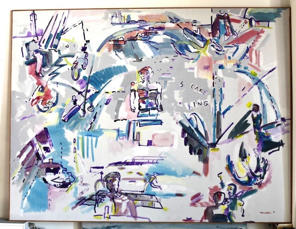 Jacques Muller (1930-1997) - Toile 155 x 205 cm, Enlèvement