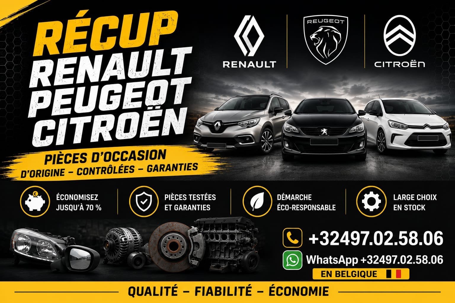 Récup Renault Peugeot Citroën. // Bruxelles //, Renault