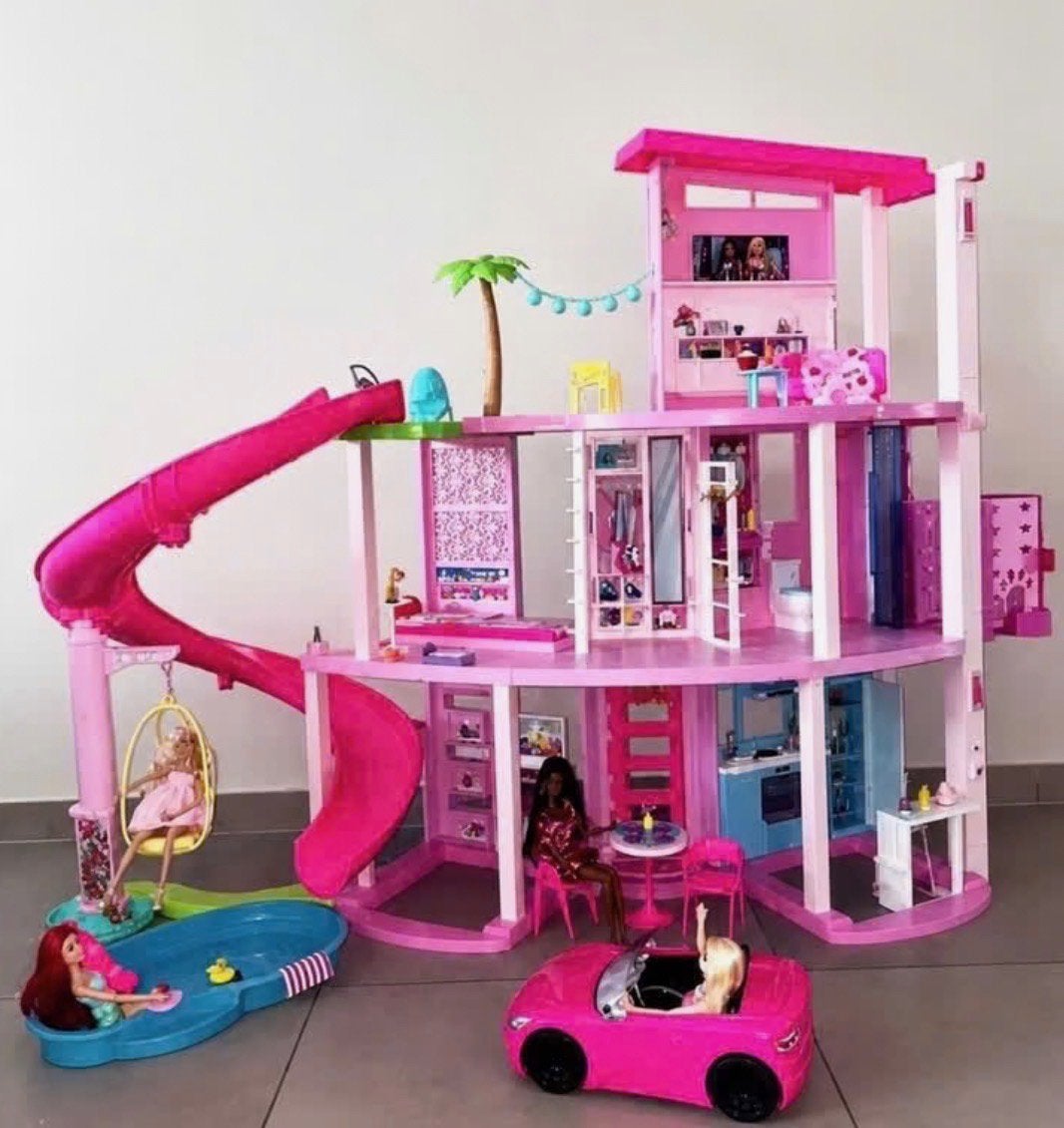 Barbiedreamhouse xxl + extra, Kinderen en Baby's, Ophalen, Zo goed als nieuw, Poppenhuispop