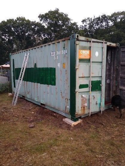 20 ft zeecontainer, Doe-het-zelf en Bouw, Ophalen