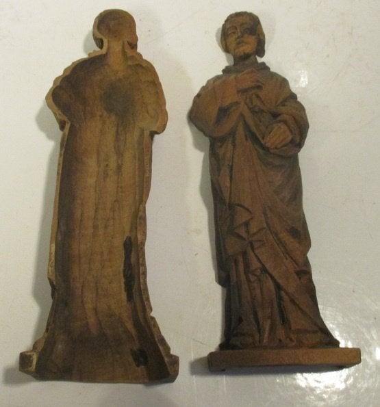 Support religieux en bois pour relique sacrée XVIIIe siècle, Antiquités & Art, Envoi