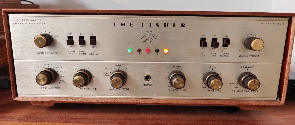 The Fisher X-202-B buizenversterker (1963), Audio, Tv en Foto, Buizenversterker, Ophalen, Versterker