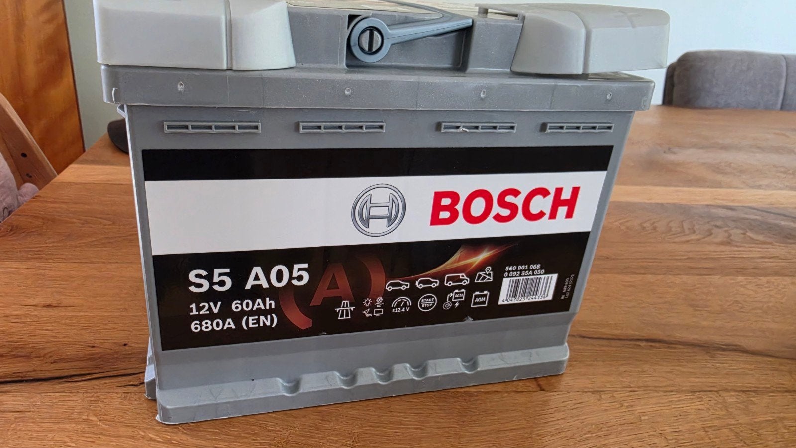 Bosch Silver auto accu S5A05 - 60Ah - 680A, Ophalen, Nieuw