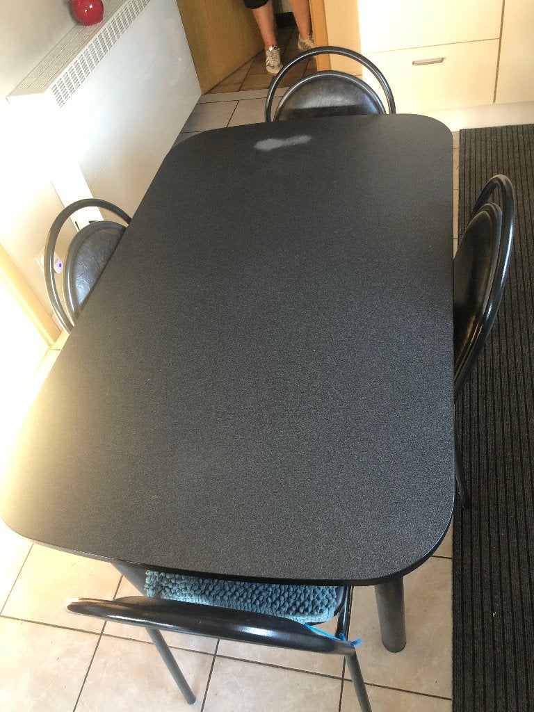 Keukentafel met 4 stoelen, Ophalen, Gebruikt