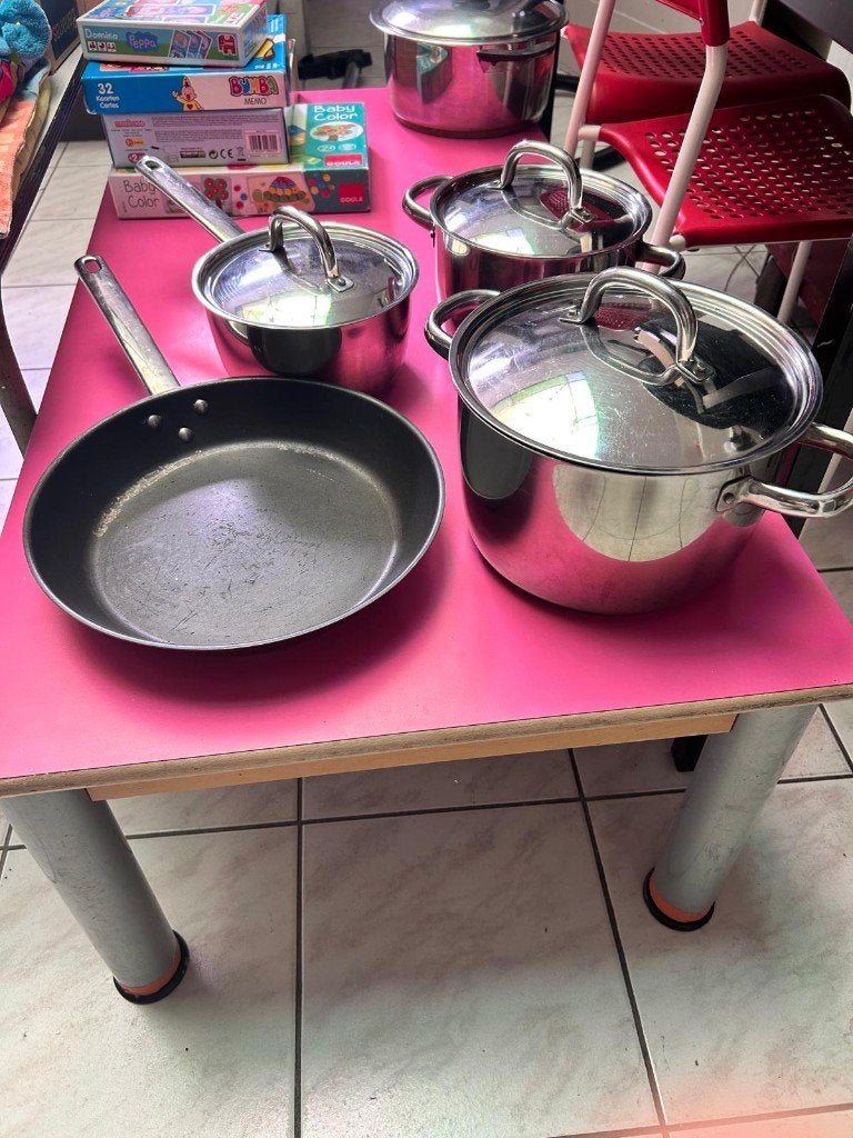 potten vergiet wok, Ophalen, Gebruikt, Wok