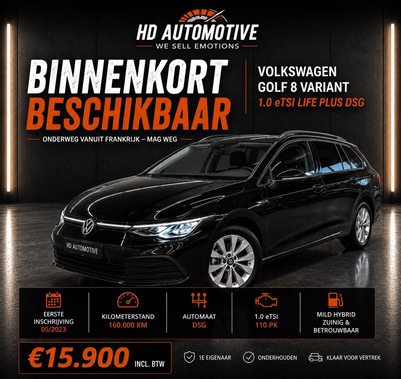 VW Golf 8 Break 1.0 eTSI Life Plus DSG | 2023 | 1er propr, Autos, Volkswagen, Achat, Euro 6, Entreprise, Garantie prolongée