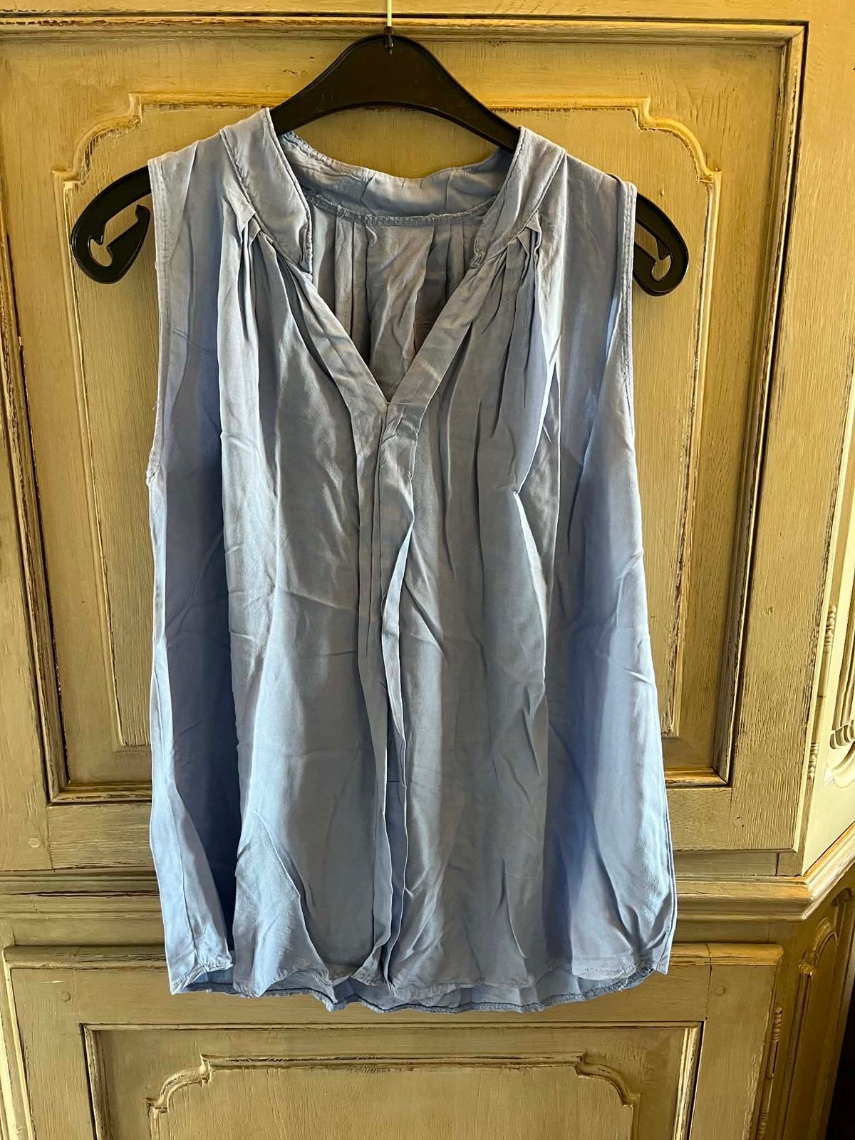 Top bleu taille 44, Enlèvement ou Envoi, Comme neuf, Bleu, Taille 42/44 (L)