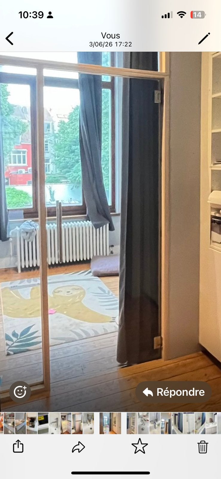 Porte vitrée en verre trempé - quincaillerie inox - 83*211, Huis en Inrichting, Ophalen, Zo goed als nieuw, Glas