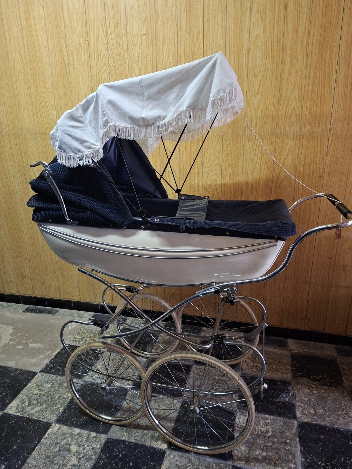 Vintage kinderwagen met zonneluifel, Enlèvement, Poussette